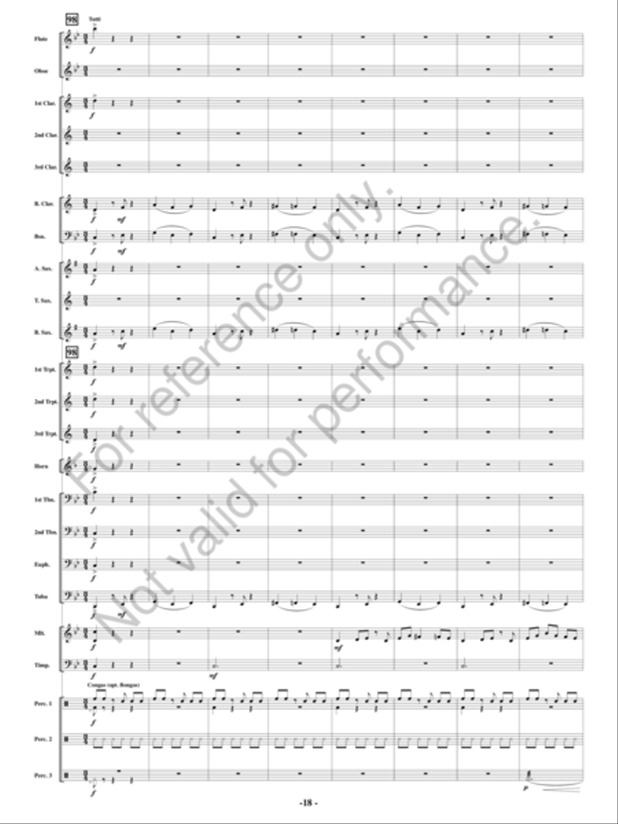 Full Throttle Concert Band scores gallery preview page 17