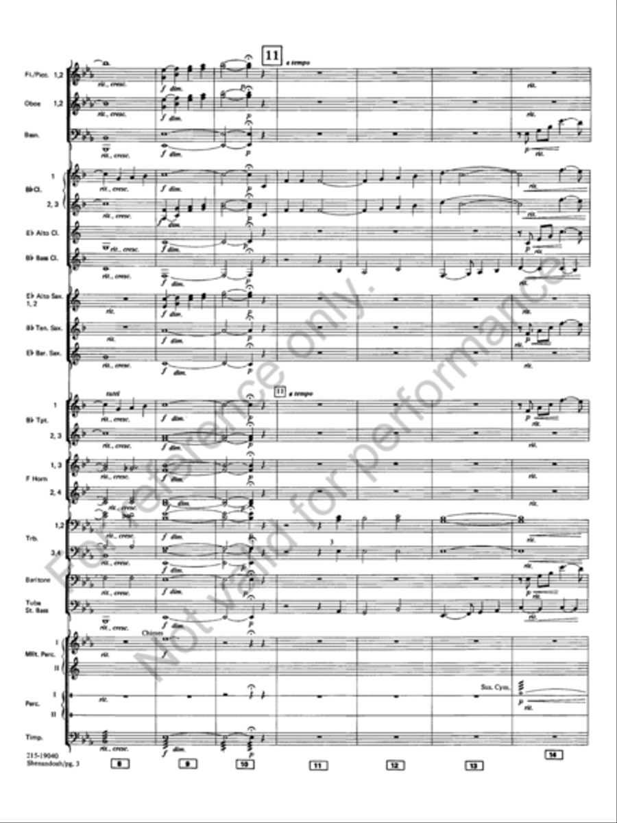 Shenandoah Shenandoah Concert Band scores gallery preview page 5