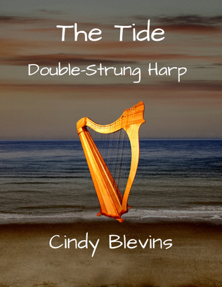Book cover for The Tide, original solo for Double-Strung Harp