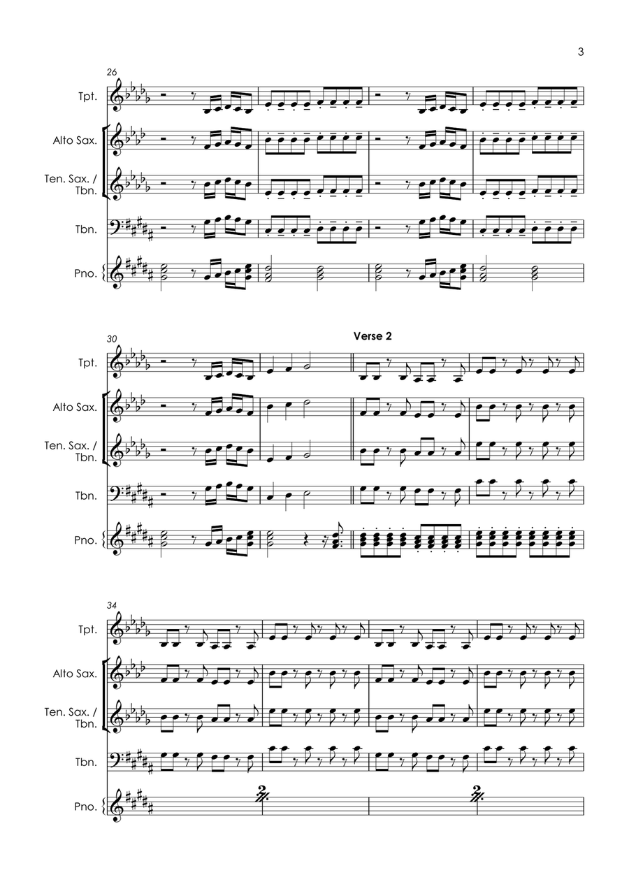 I Need A Dollar I Need A Dollar Small Ensemble scores gallery preview page 5