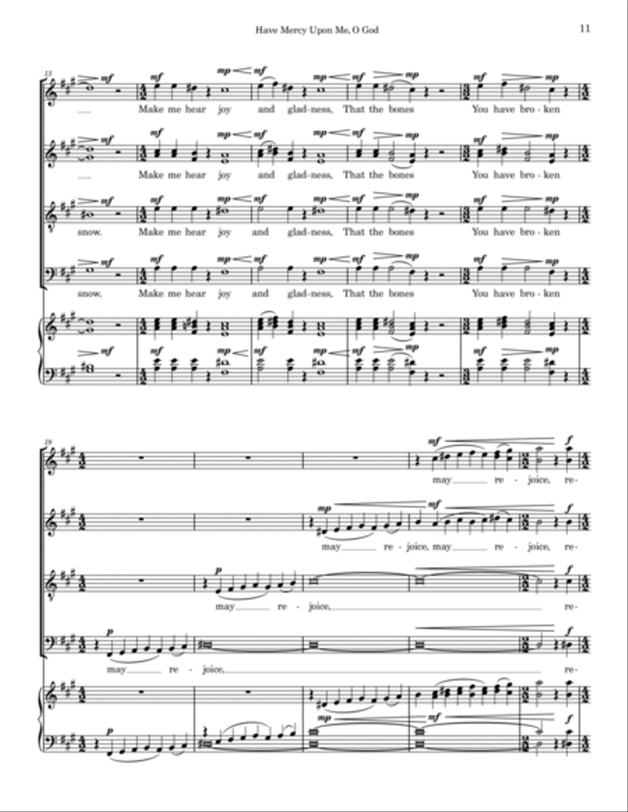 Purge Me With Hyssop (Psalm 51) 4-Part scores gallery preview page 2