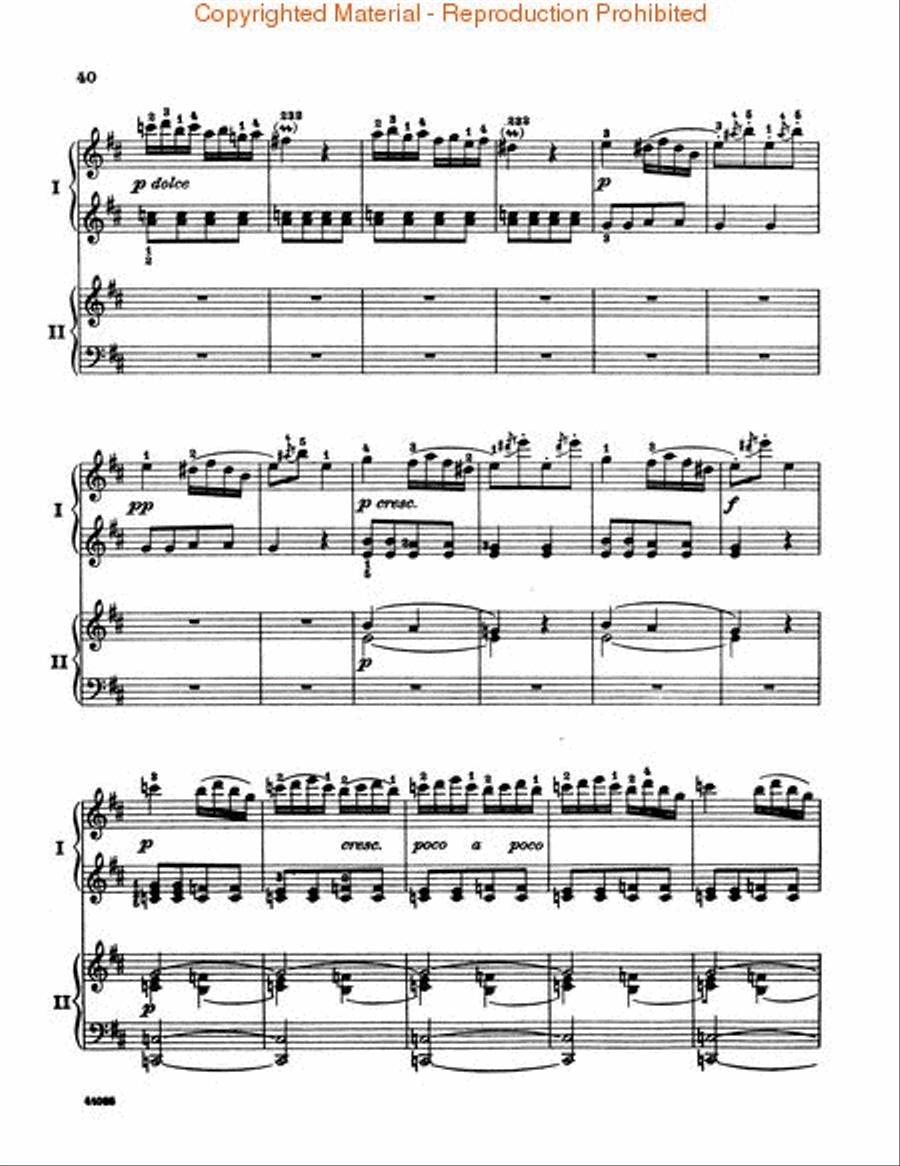 Concerto in D Piano scores gallery preview page 3