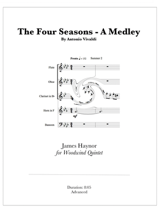 Book cover for The Four Seasons - A Medley for Woodwind Quintet