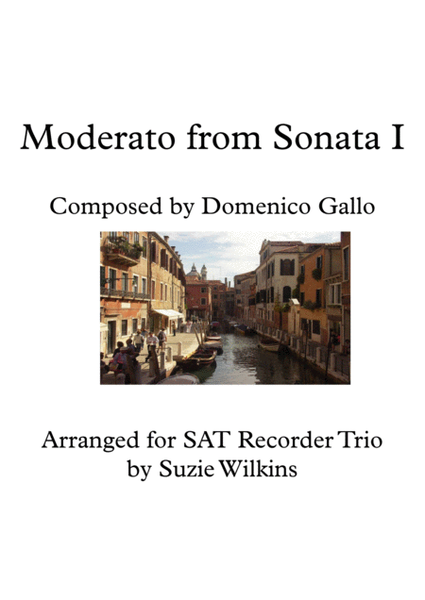 Moderato from Sonata I for SAT Recorder Trio image number null