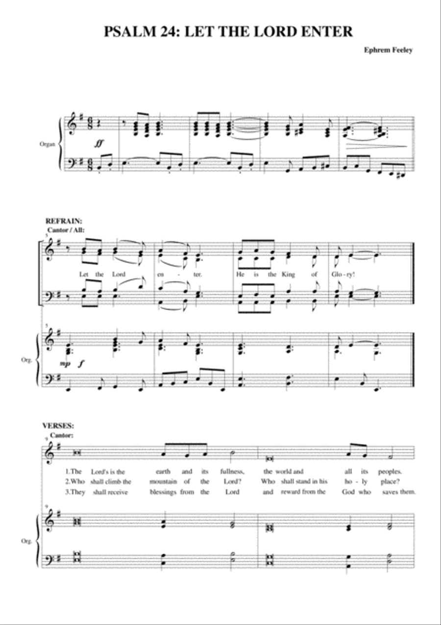 Psalm 24: Let the Lord Enter 4-Part scores gallery preview page 2