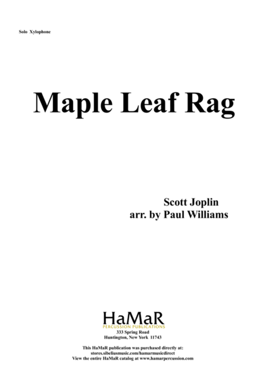 Maple Leaf Rag Glockenspiel scores gallery preview page 1