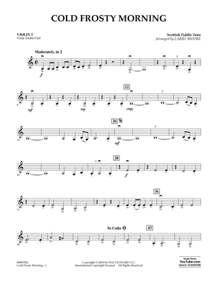 Cold Frosty Morning - Violin 3 (Viola Treble Clef)