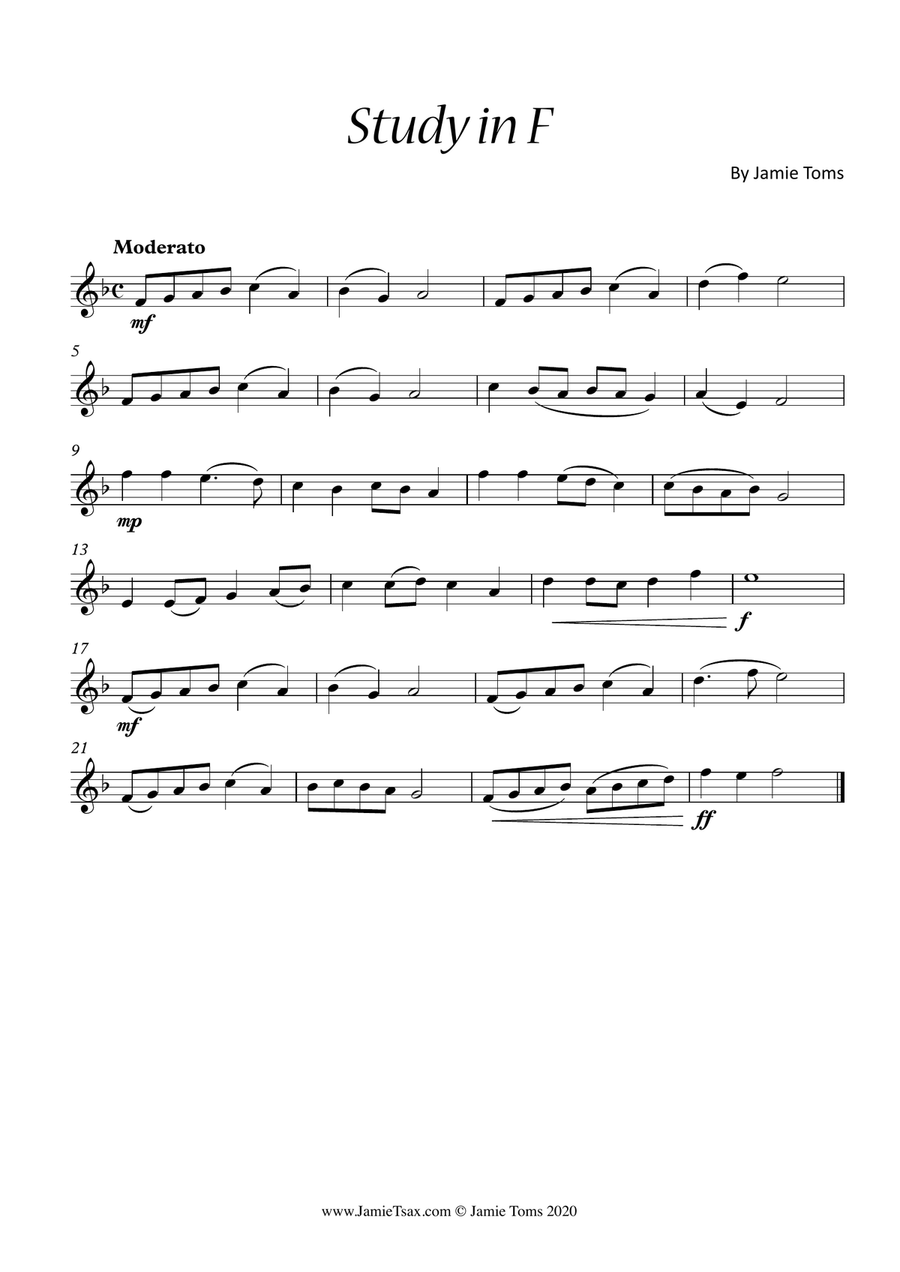 10 Beginner Saxophone Studies Alto Saxophone scores gallery preview page 5