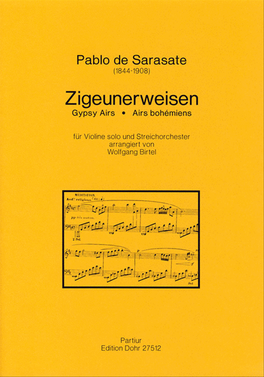 Zigeunerweisen für Violine und Streichorchester op. 20 String Orchestra scores gallery preview page 1