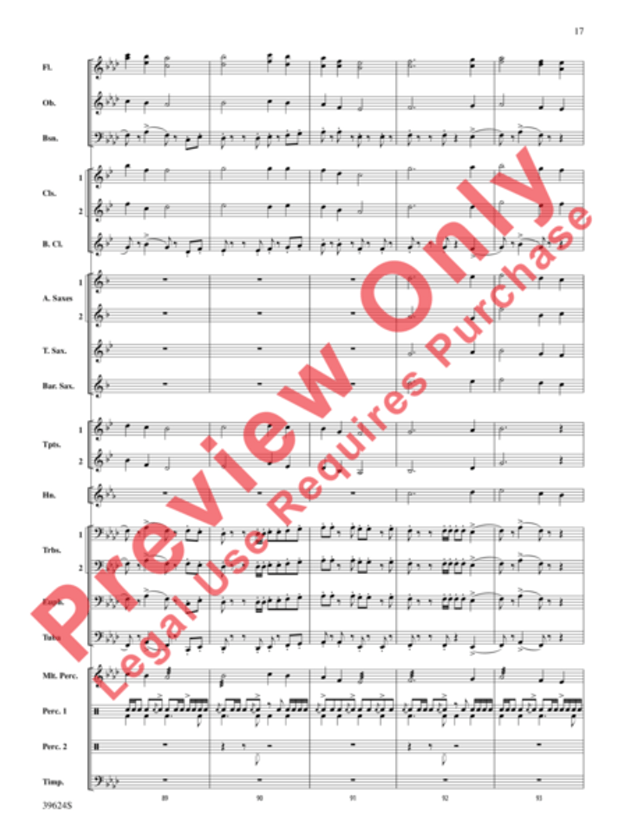 Cradle Hymn Concert Band scores gallery preview page 18