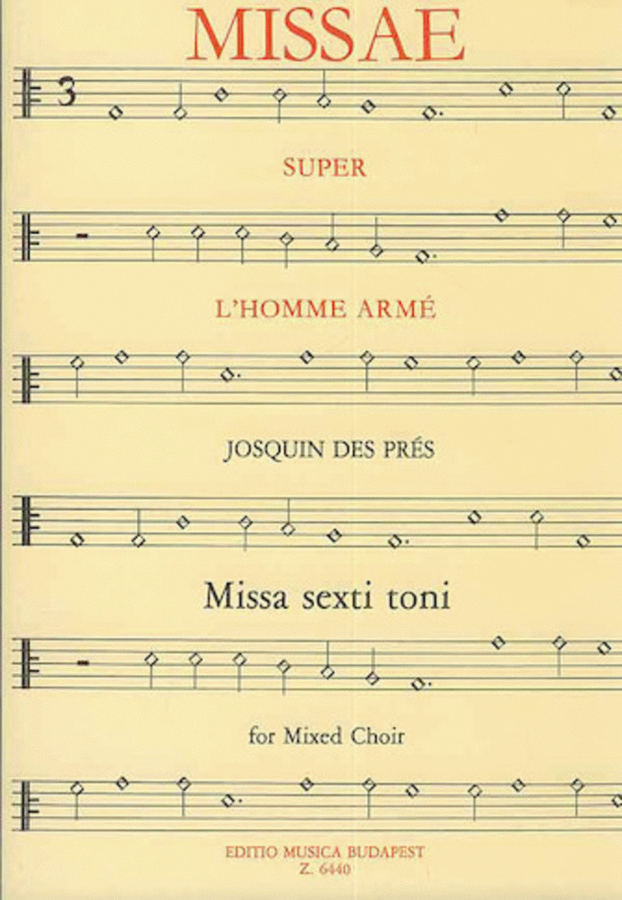 Missa “L'homme armé” Choir scores gallery preview page 1