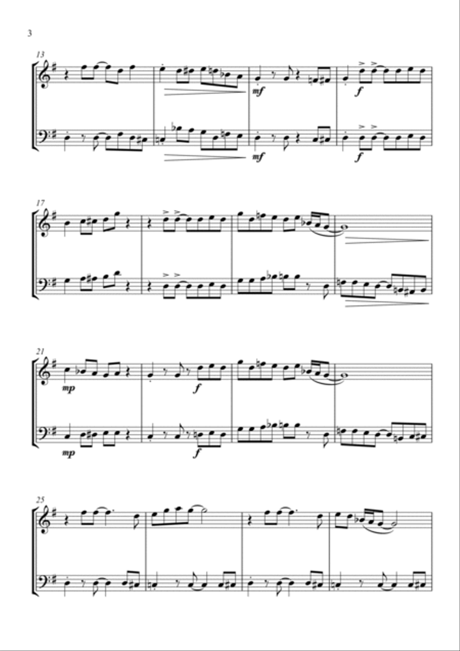 Rock Solid - Violin/Cello Duet String Duet scores gallery preview page 6
