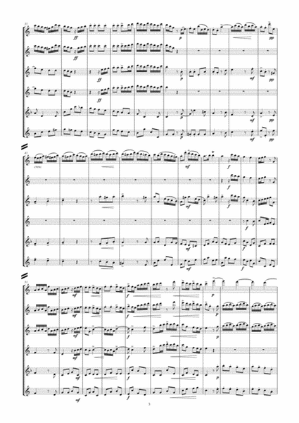 Boyce Symphony No. 4 arranged for flute sextet or flute choir image number null