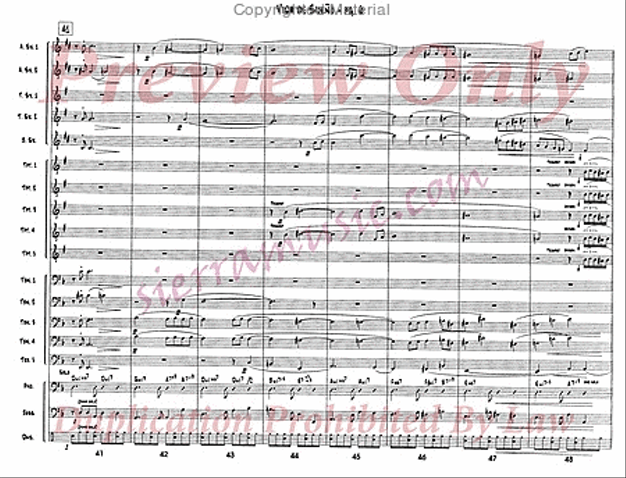 Vida De Sueno Vida De Sueno Big Band scores gallery preview page 7