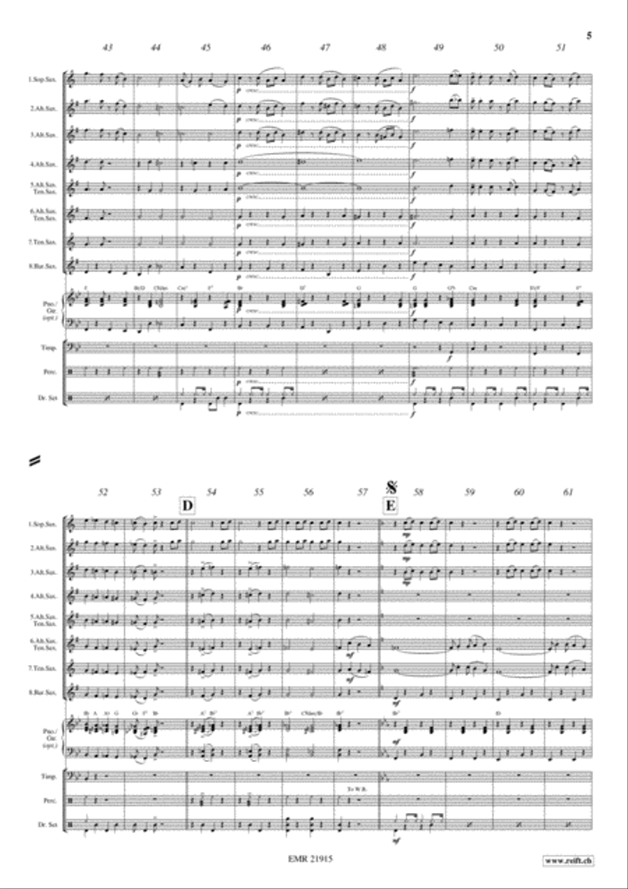 Black Bottom Stomp Black Bottom Stomp Saxophone Ensemble scores gallery preview page 5
