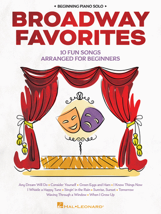 Book cover for Broadway Favorites for Beginning Piano Solo