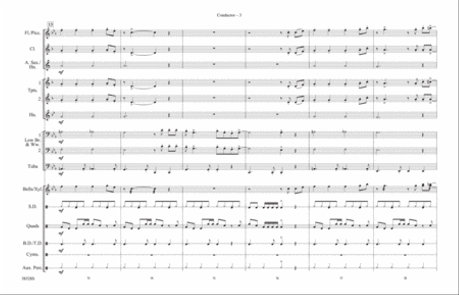 She's Not There: Score She's Not There: Score Marching Band scores gallery preview page 3