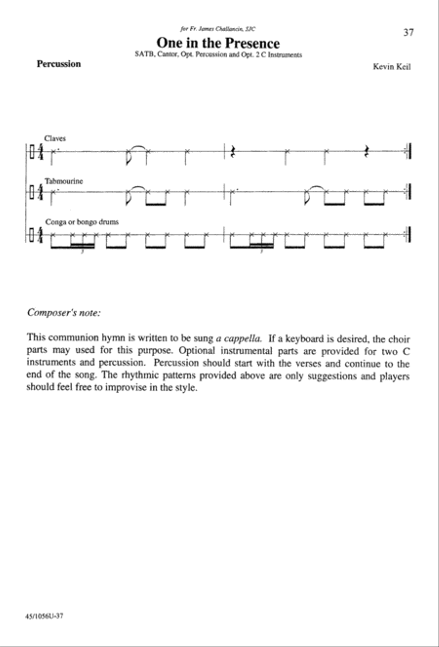 At the Lord's Table 4-Part scores gallery preview page 39