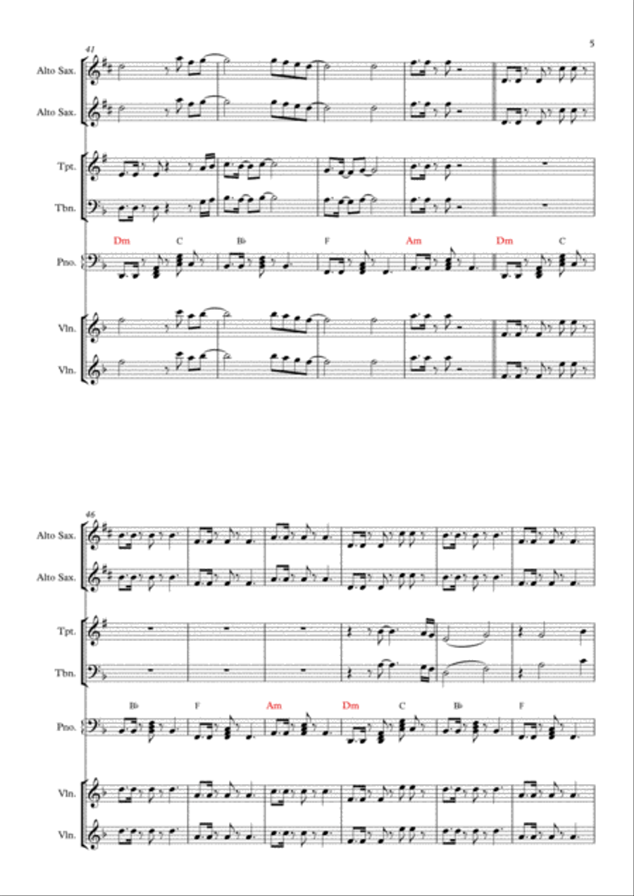 A Sky Full Of Stars Piano, Vocal, Guitar scores gallery preview page 5