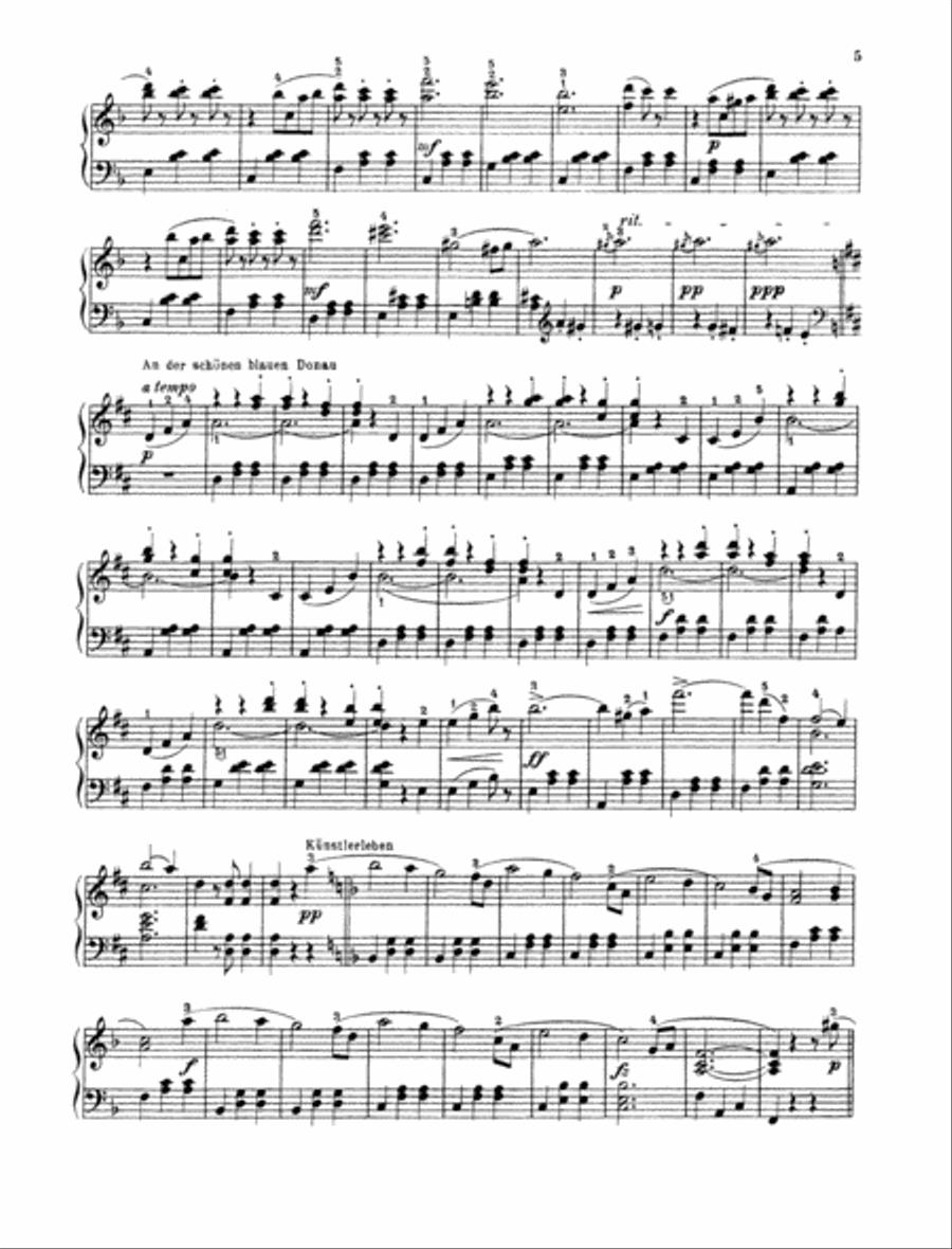 Strauß-Walzer Piano Solo scores gallery preview page 4