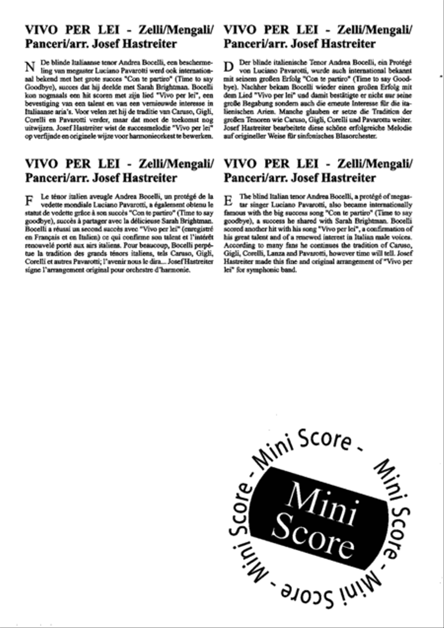 Vivo Per Lei Mixed Choir scores gallery preview page 29
