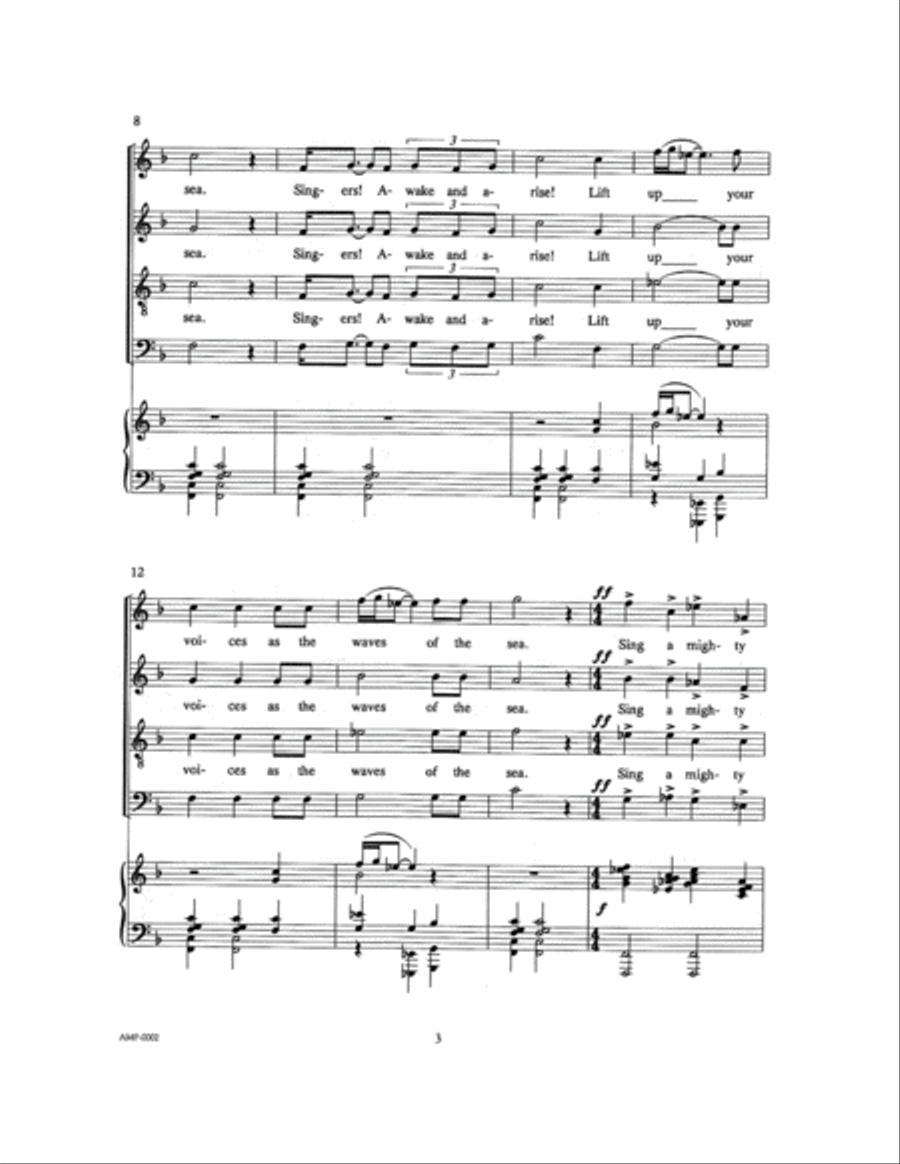 Sing a Mighty Song 4-Part scores gallery preview page 6