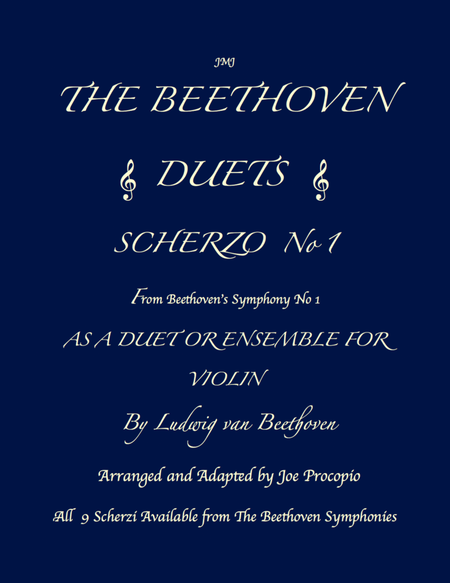 THE BEETHOVEN DUETS FOR VIOLIN SCHERZO NO 1 image number null