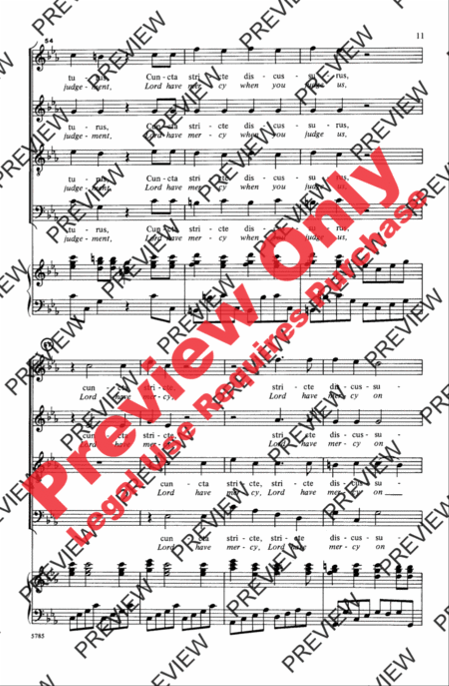 Dies Irae (from Requiem) Dies Irae (from Requiem) 4-Part scores gallery preview page 11