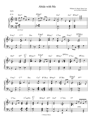 Abide with Me - two contrasting styles piano arr.