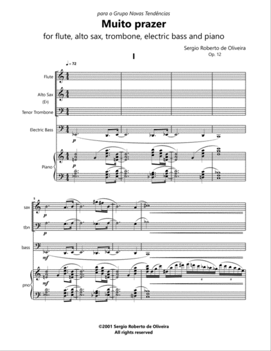 Muito prazer Small Ensemble scores gallery preview page 4