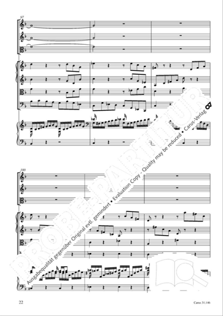 Through bitter tribulation we enter into God's kingdom (Wir mussen durch viel Trubsal in das Reich Gottes eingehen) 4-Part scores gallery preview page 23