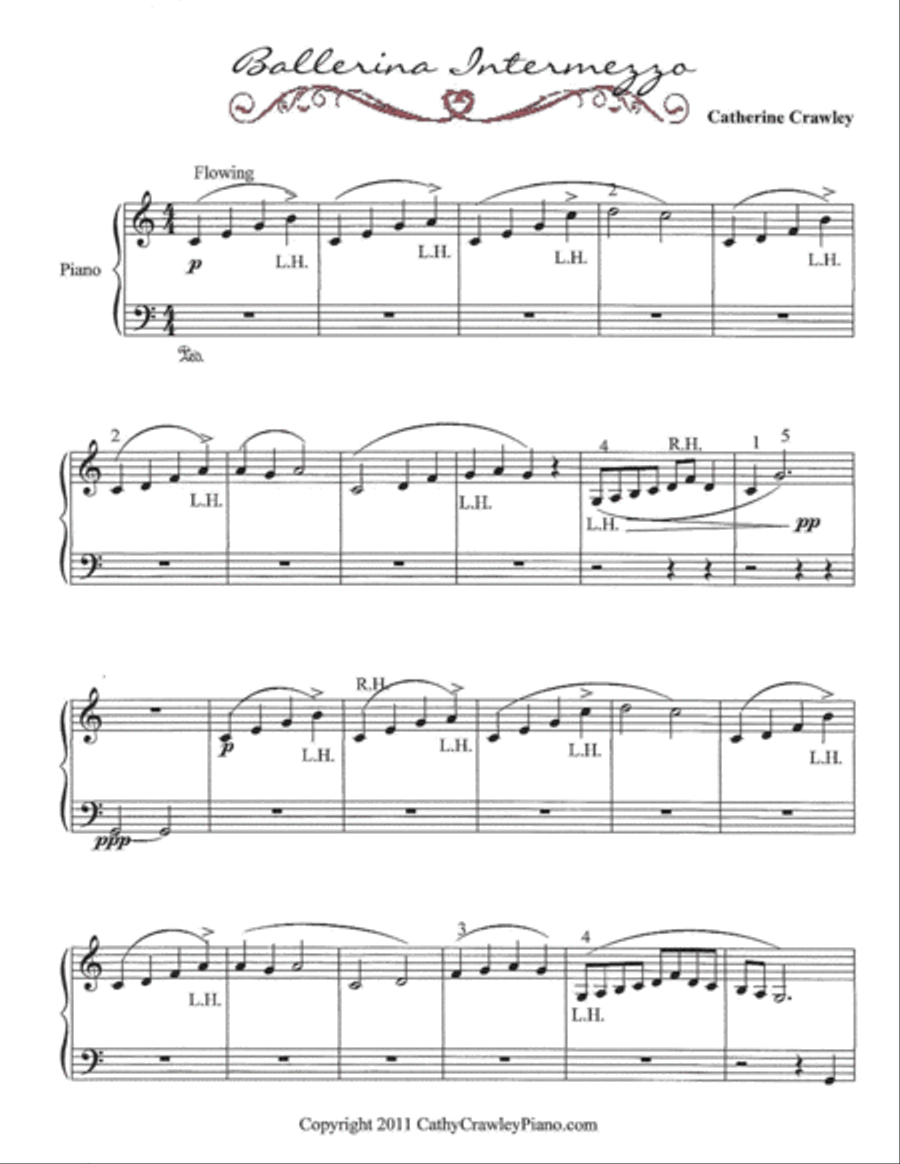 Ballerina Intermezzo Ballerina Intermezzo Piano Solo scores gallery preview page 1