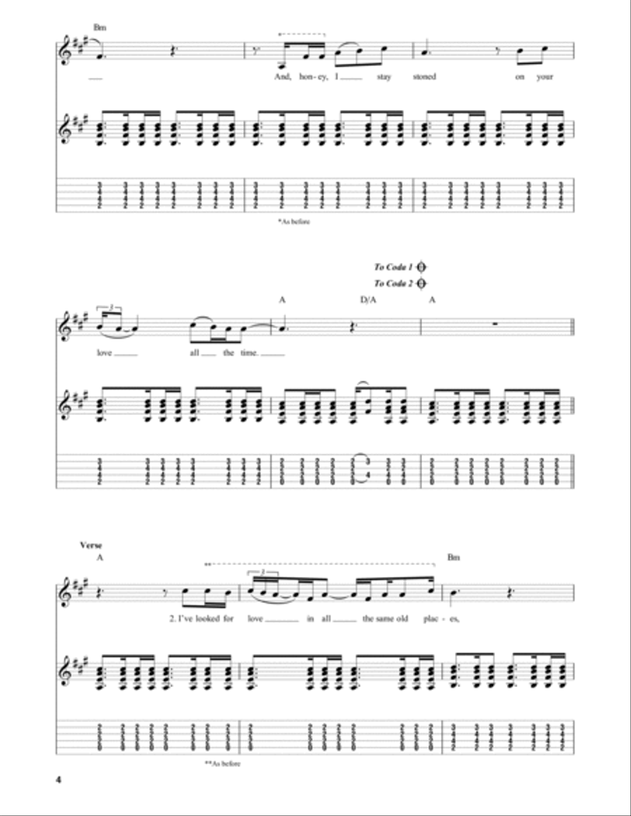 Tennessee Whiskey Electric Guitar scores gallery preview page 4