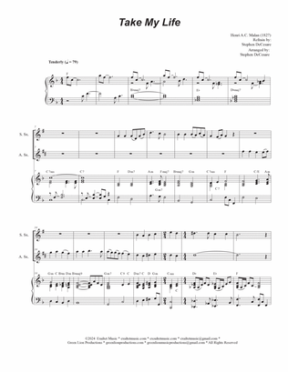 Take My Life (Duet for Soprano and Alto Saxophone)
