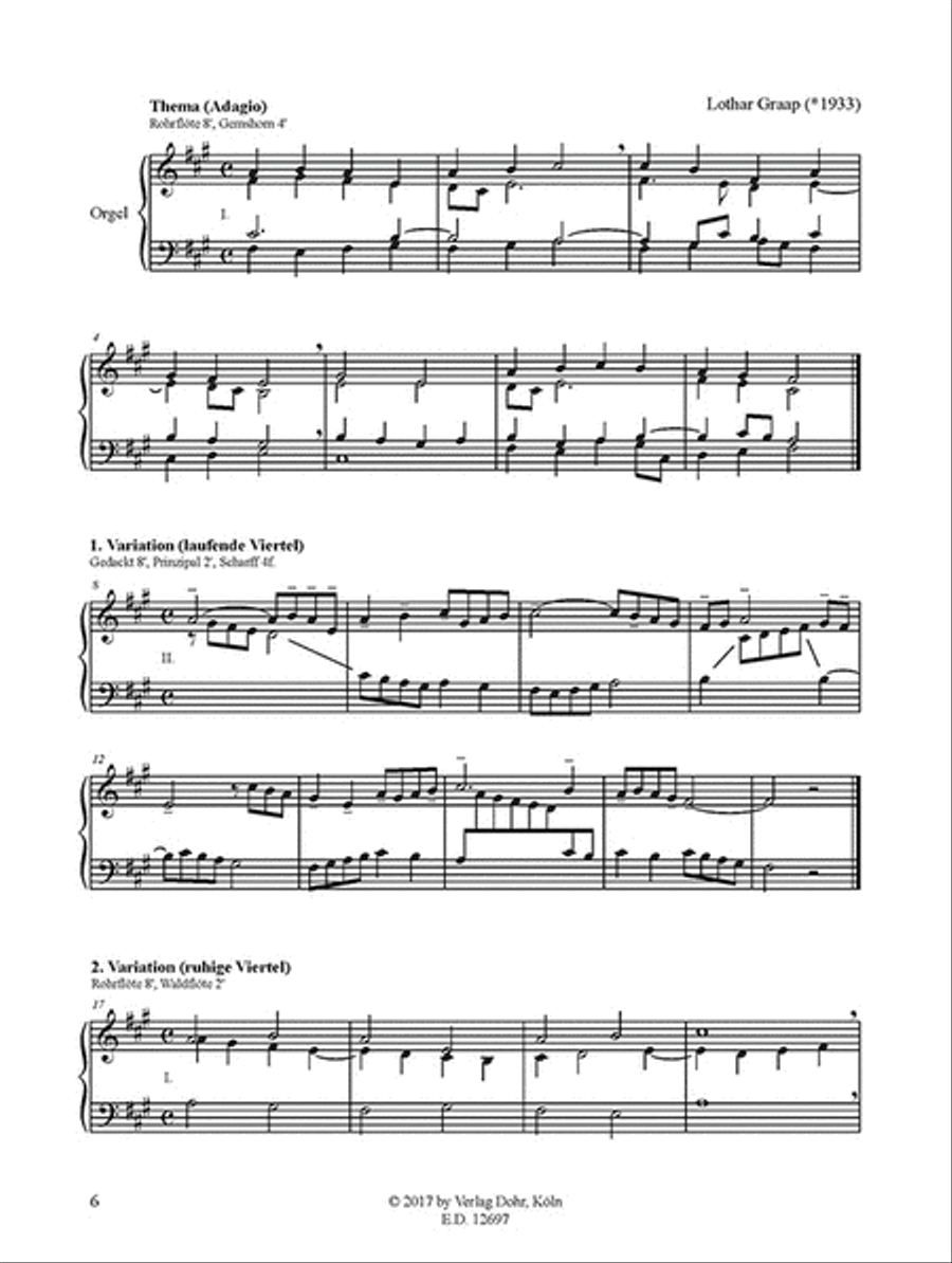 Drei Orgelstücke über sorbische Volkslieder (1972/1973) Organ scores gallery preview page 2