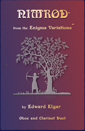 Book cover for Nimrod, from the Enigma Variations by Elgar, Oboe and Clarinet Duet