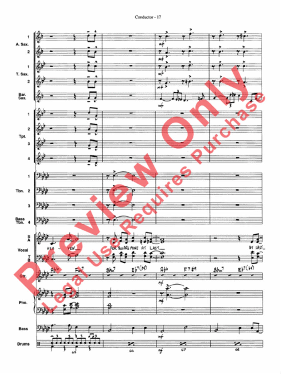 At Last Jazz Ensemble scores gallery preview page 19