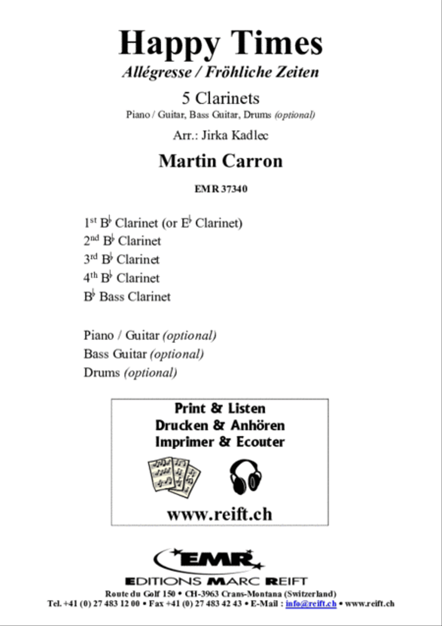 Happy Times Clarinet scores gallery preview page 2