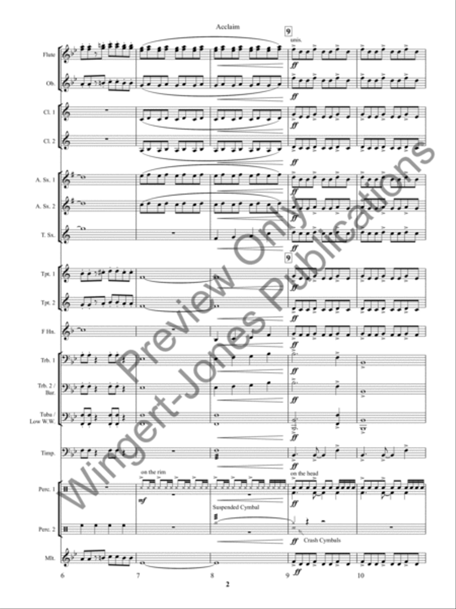 Acclaim Acclaim Concert Band scores gallery preview page 6
