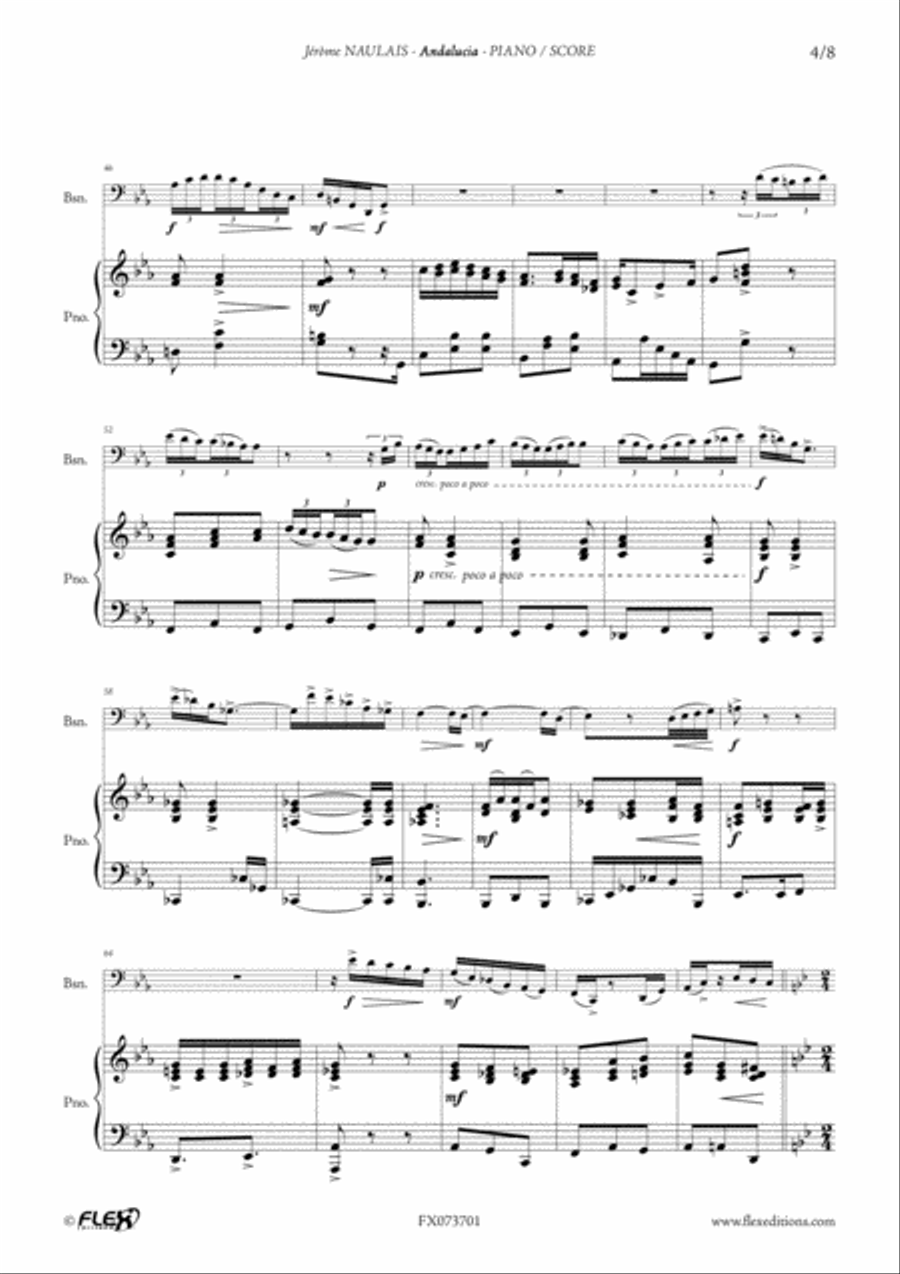 Andalucia Andalucia Bassoon scores gallery preview page 4