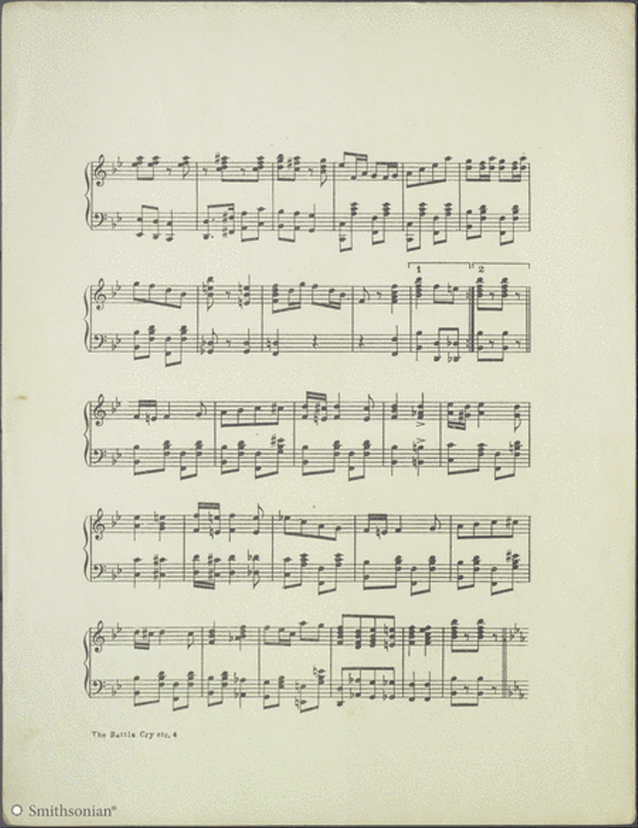 The Battle Cry Of Peace: March and One Step Piano Solo scores gallery preview page 4