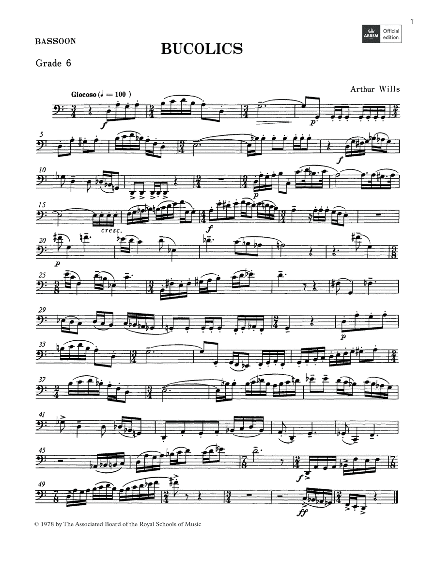 Abrsm bassoon outlet