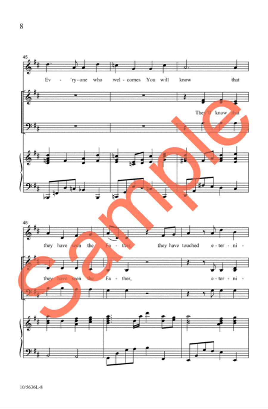 I Can See It In Your Eyes 3-Part scores gallery preview page 8