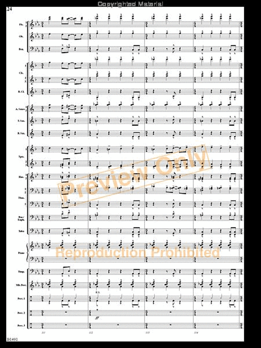 Nevermore Concert Band scores gallery preview page 23