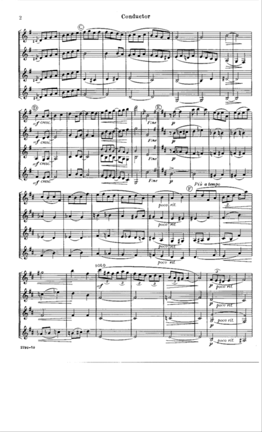 On the Boulevard Clarinet Quartet scores gallery preview page 3