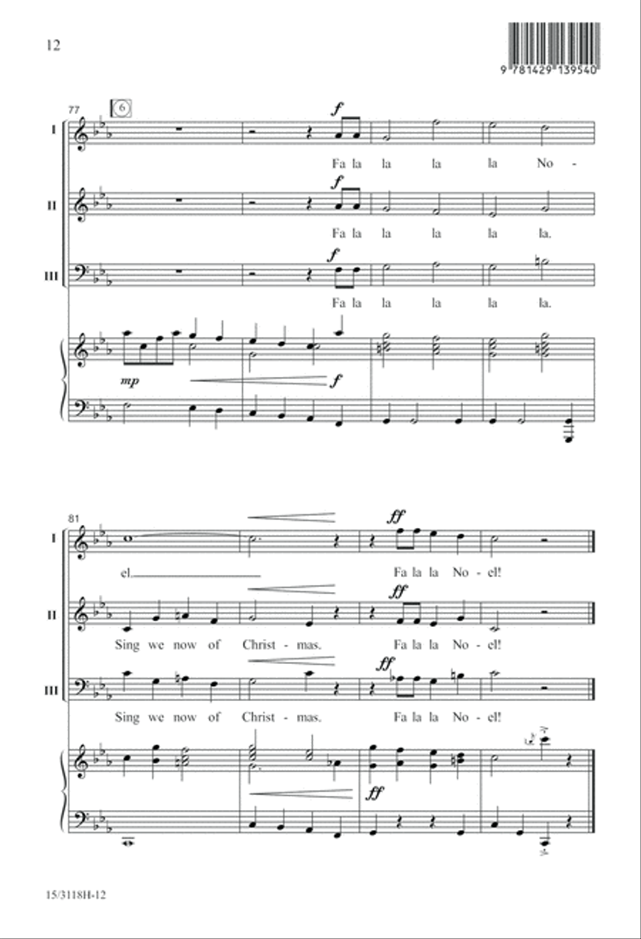 Fa La La Noel Fa La La Noel 3-Part scores gallery preview page 13