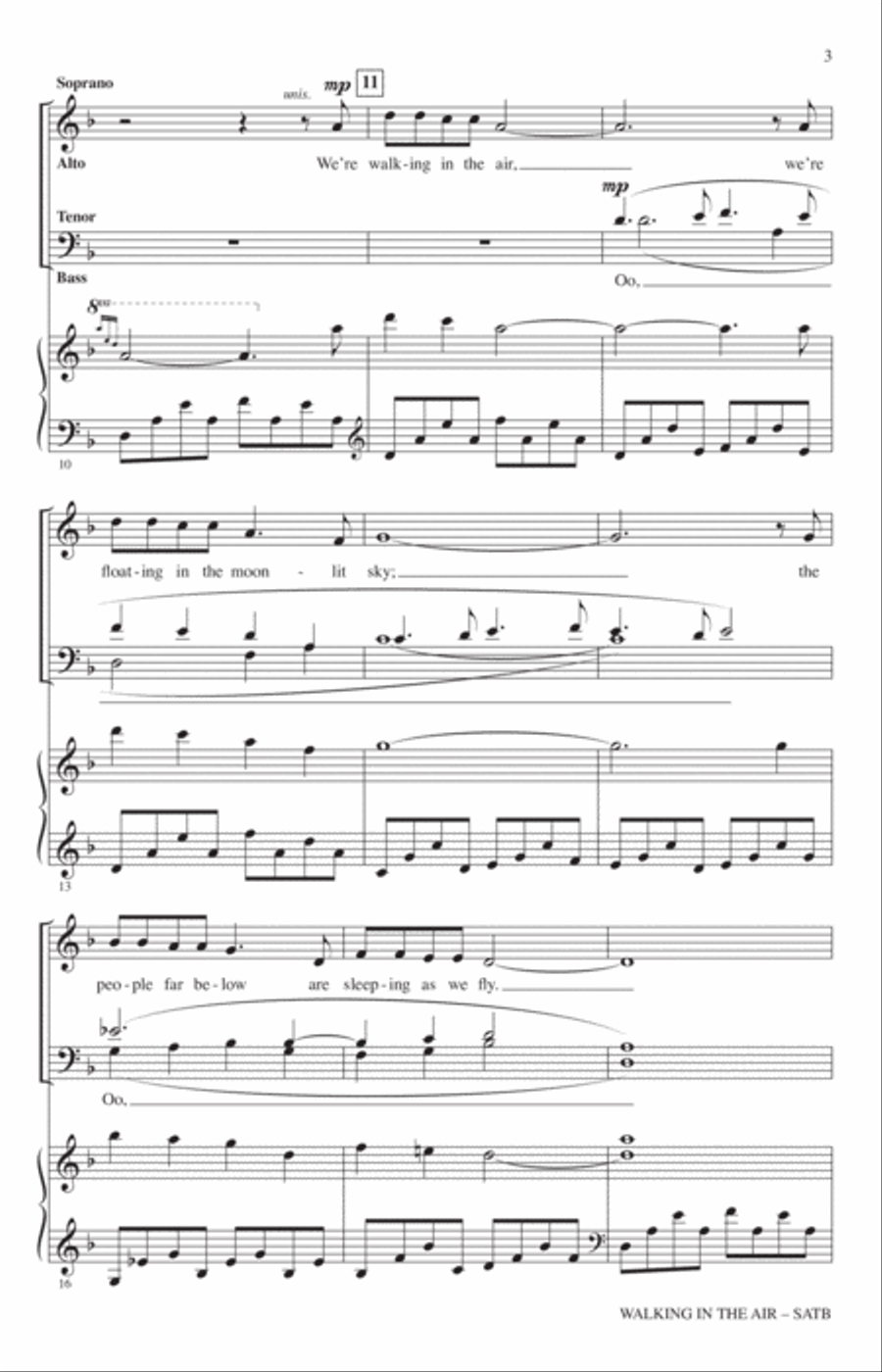 Walking In The Air (from The Snowman) (arr. John Leavitt) 4-Part scores gallery preview page 2