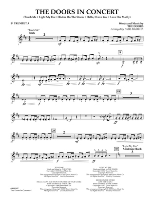 The Doors in Concert (arr. Paul Murtha) - Bb Trumpet 3