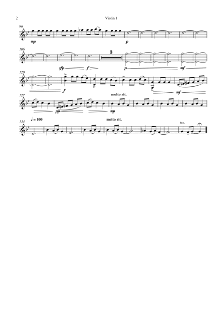 Carol of the Bells for String Quartet - Full Length arrangement by the Chapel Hill Duo String Quartet scores gallery preview page 3