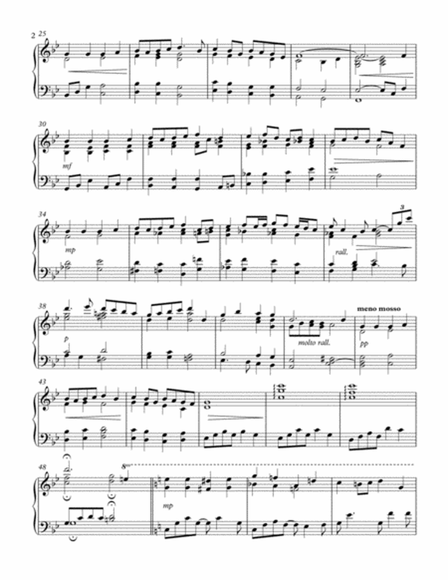 O Little Town of Bethlehem - piano solo